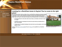 Tablet Screenshot of daytonrent2ownhomes.com